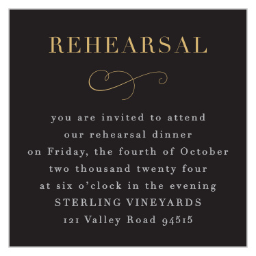 Moody Florals Rehearsal Cards