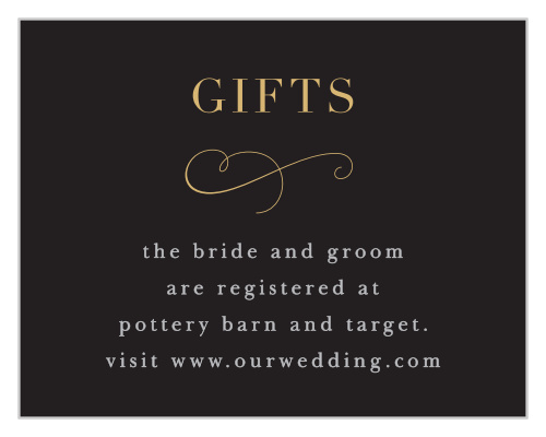Moody Florals Registry Cards