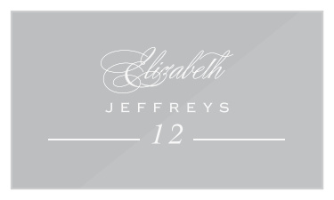 Vintage Greenery Clear Place Cards