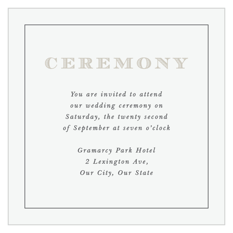 Streamlined Scroll Ceremony Cards