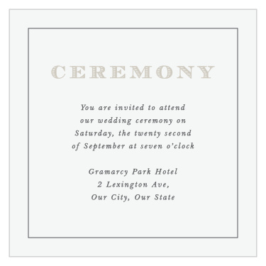 Streamlined Scroll Ceremony Cards