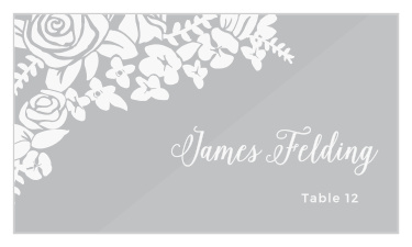 Guide your guests to their seat with our Botanical Corners Clear Place Cards! 