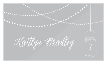Add that classic fairy tale feeling to your tables with the Lantern Lights Clear Wedding Place Cards. 