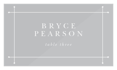 Accent your dinner tables with our stunning Garden Frame Clear Wedding Place Cards. 