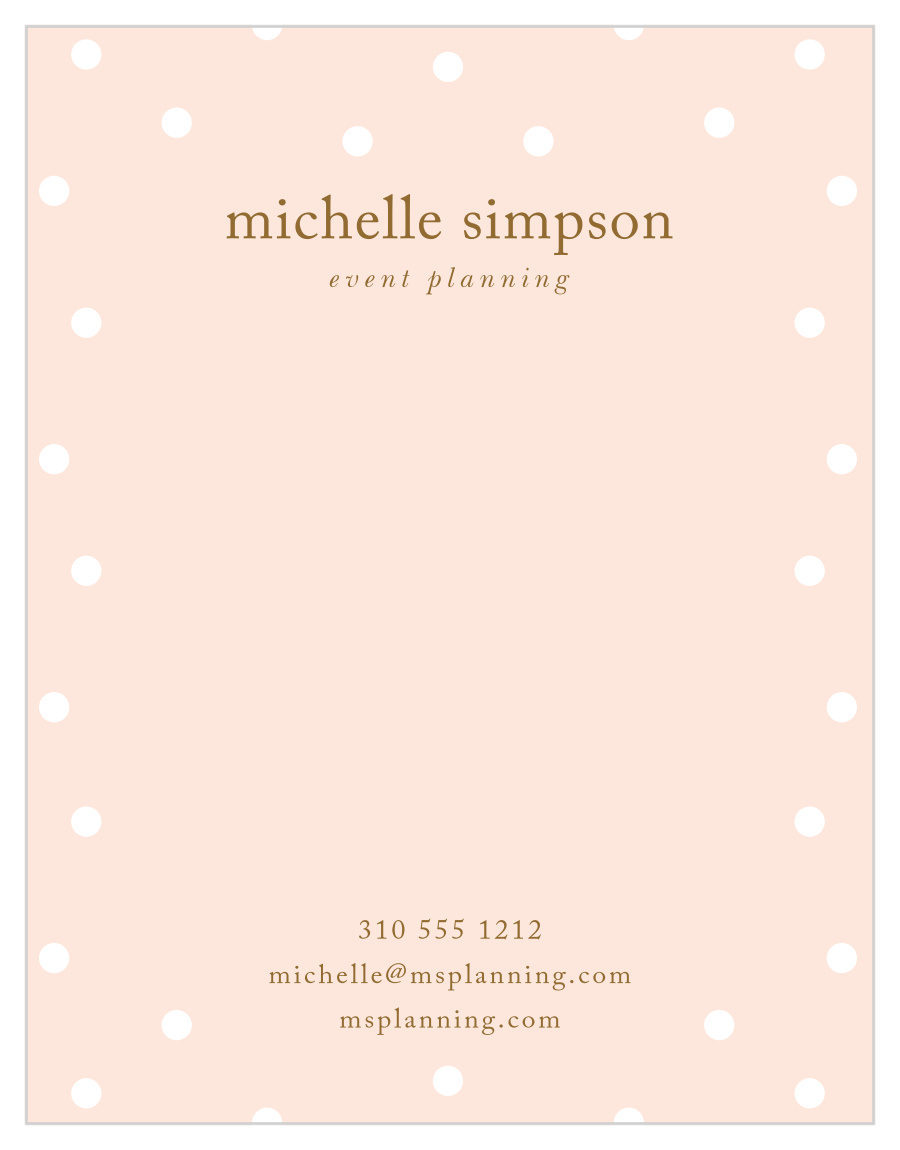 Confetti Dots Business Stationery