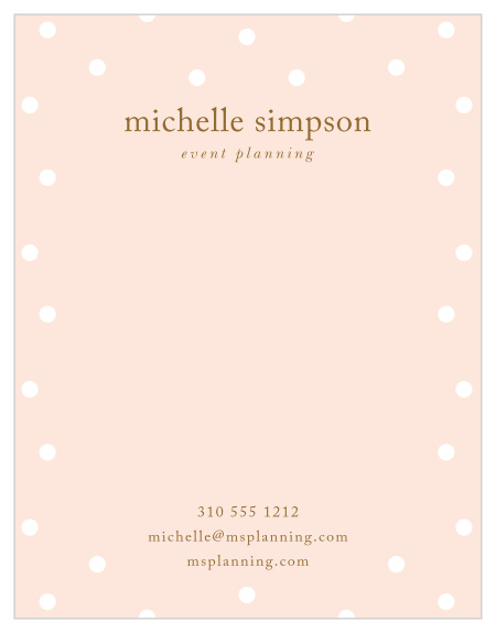 Confetti Dots Business Stationery