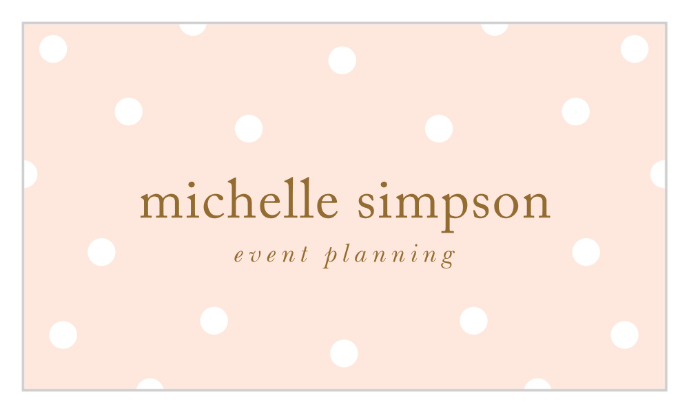Confetti Dots Business Cards