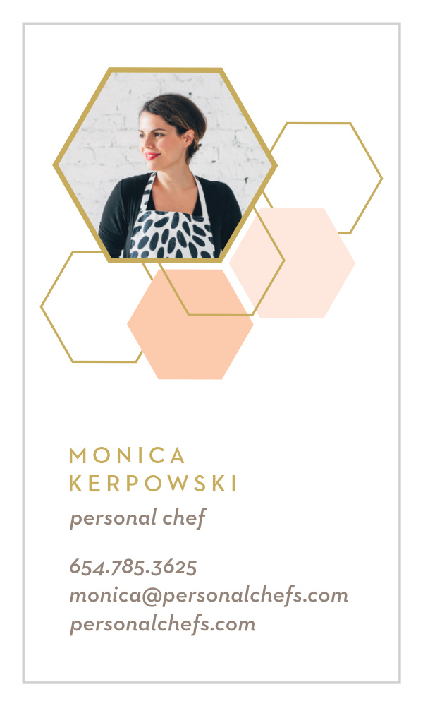 Gold Geometry Business Cards