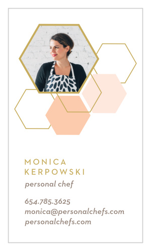 Gold Geometry Business Cards