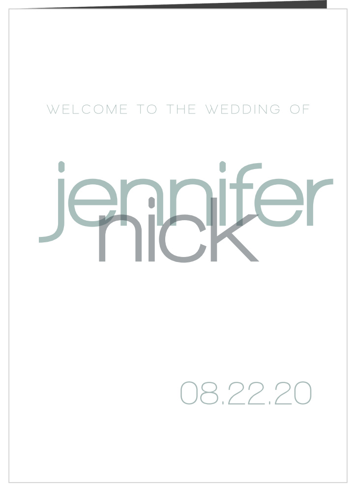Perfect Ending Wedding Programs