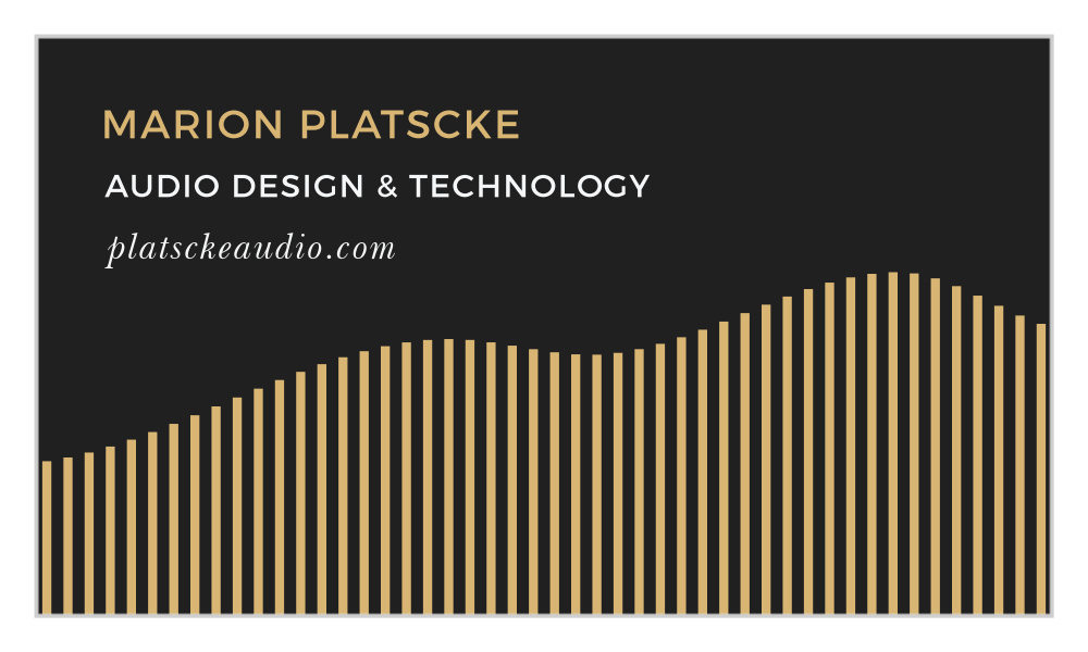 Audio Design Business Cards