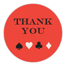 Seal every envelope and adorn every decoration with the irresistible design of our Magician Cards Bar Mitzvah Stickers. 