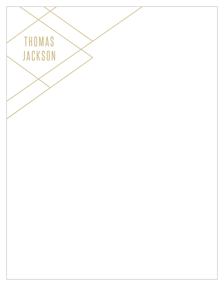 Golden Lines Business Stationery