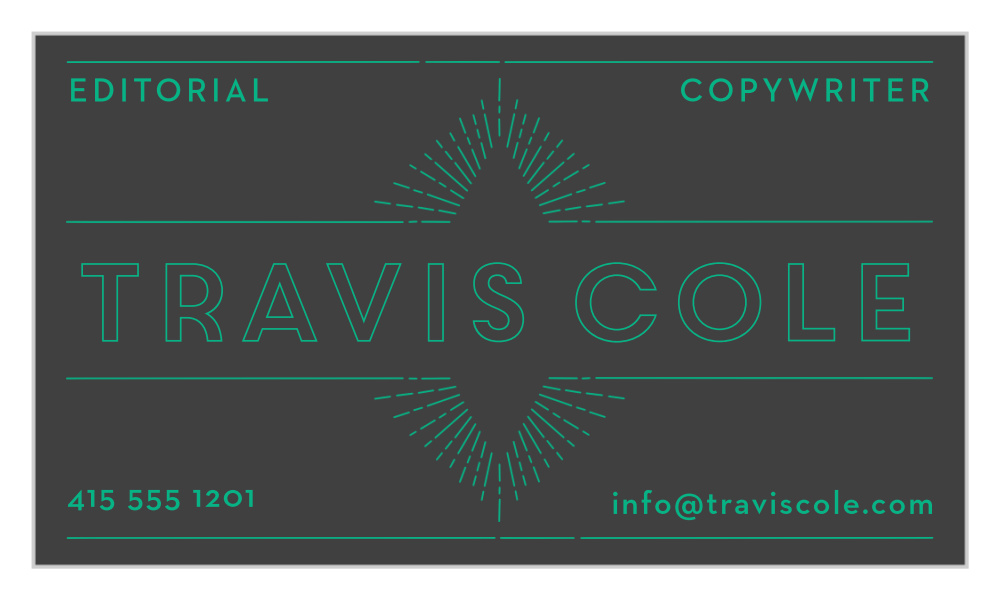 Horizon Frame Business Cards