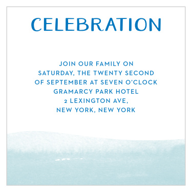 Ocean Vibes Bar Mitzvah Reception Cards