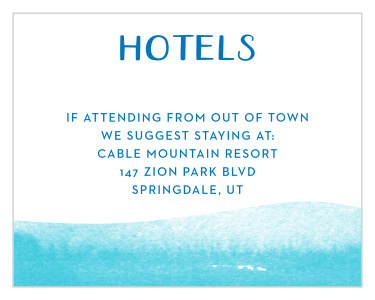 Ocean Vibes Bar Mitzvah Lodging Cards