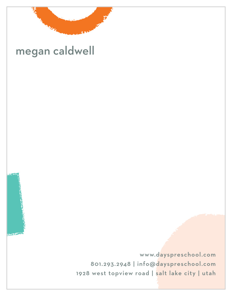 Teacher Shapes Business Stationery