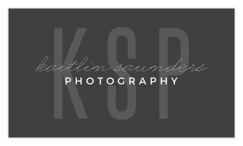 Signature Monogram Business Cards