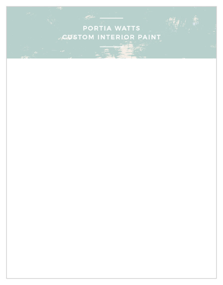 Simple brushstrokes give this Interior Paint Business Stationery a modern, artistic look.
