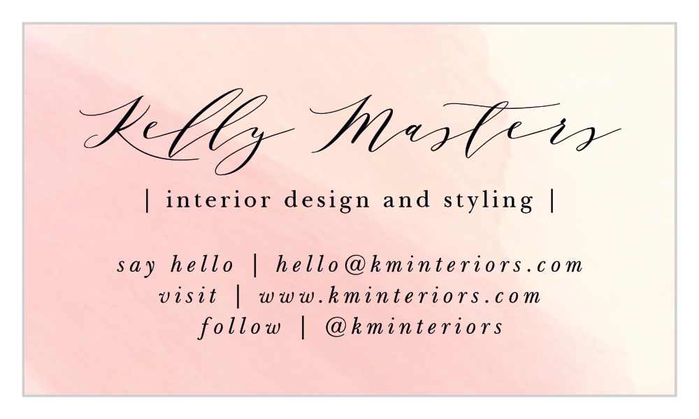 Artist Watercolor Business Cards