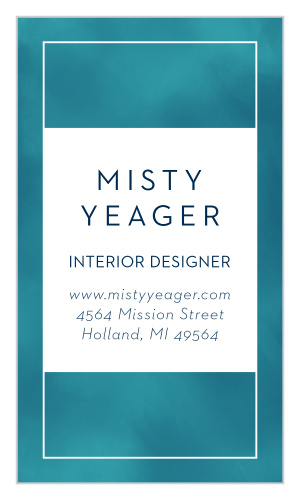 Painted Color Business Cards