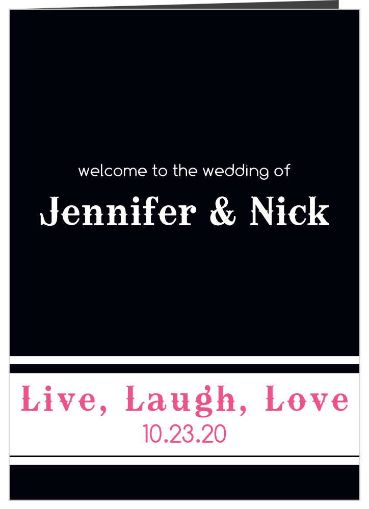Diamond Cowgirl Wedding Programs