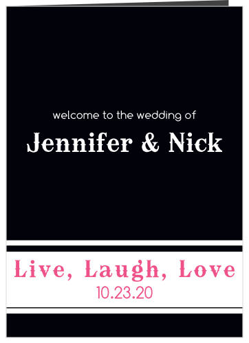 Our Diamond Cowgirl wedding program is a perfect match to the rest of our Diamond Cowgirl wedding suite.