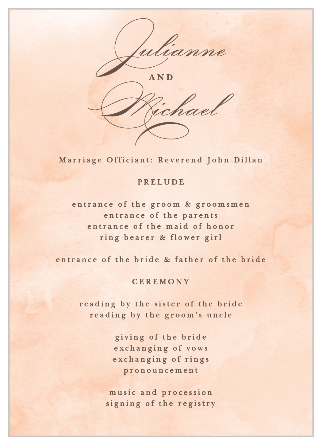 Have & to Hold Wedding Programs