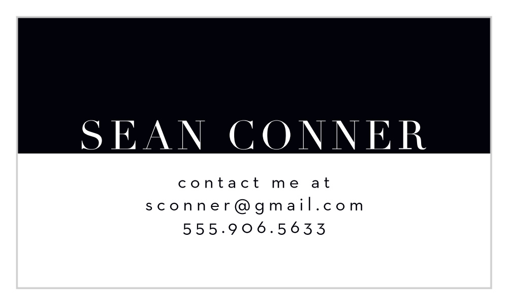 Professional Block Business Cards