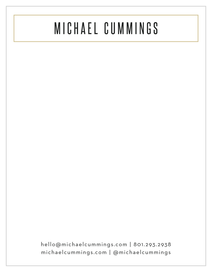 Minimal Photo Frame Business Stationery