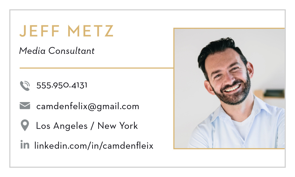 Iconic Profile Business Cards