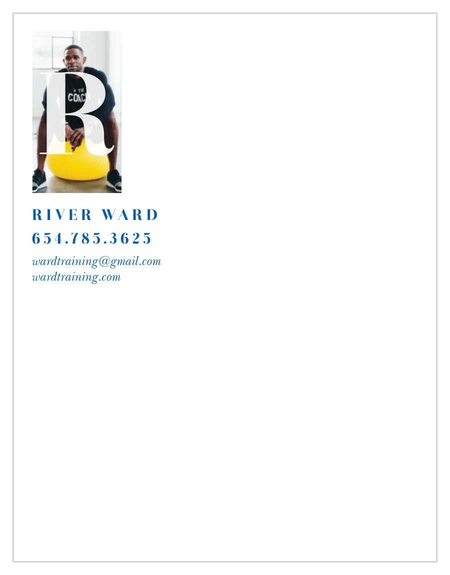 Large Initial Business Stationery