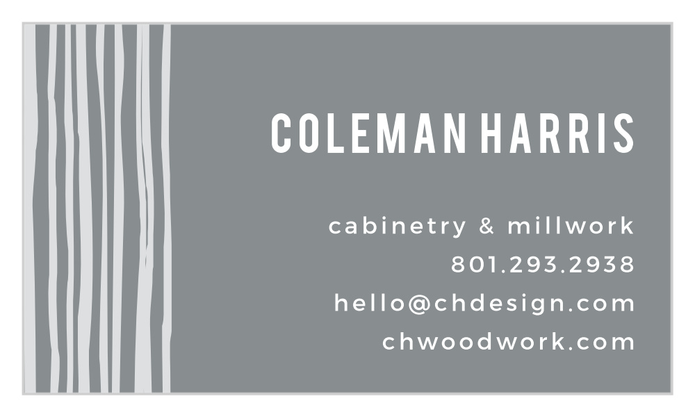 Minimal Woodgrain Business Cards