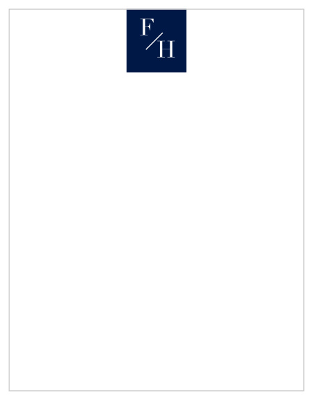 Refined Monogram Business Stationery