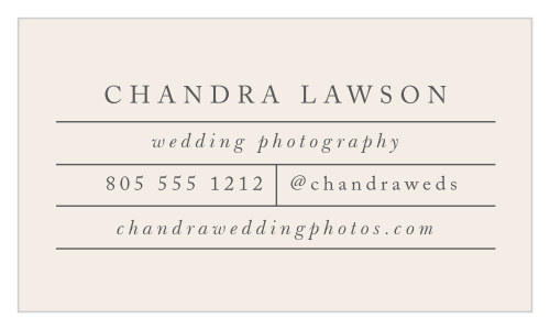Timeless Typography Business Cards