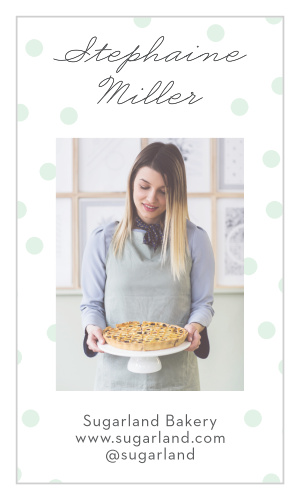 Represent your company perfectly with the chic look of our Bakery Party Business Cards.