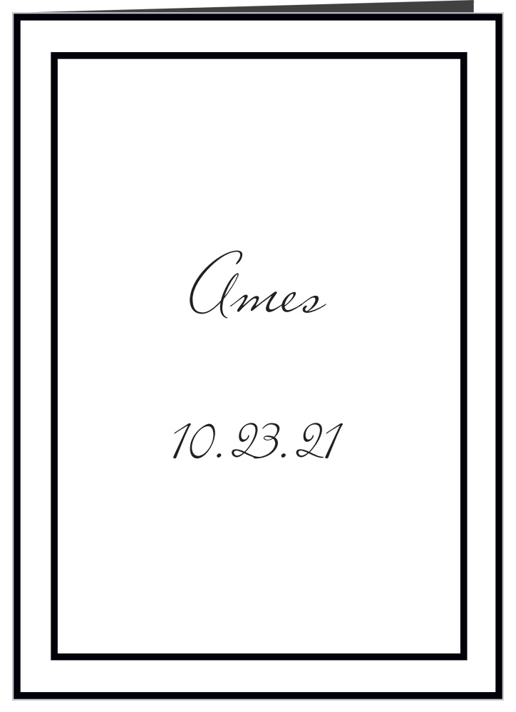 Formal Photo Wedding Programs