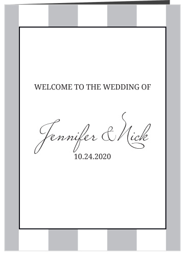 Our Elegant Stripes wedding program is a perfect match for the rest of the Elegant Stripes wedding suite.