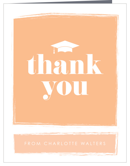 Graphic Design Graduation Thank You Cards