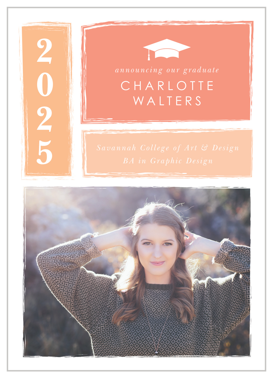 Graphic Design Graduation Announcements