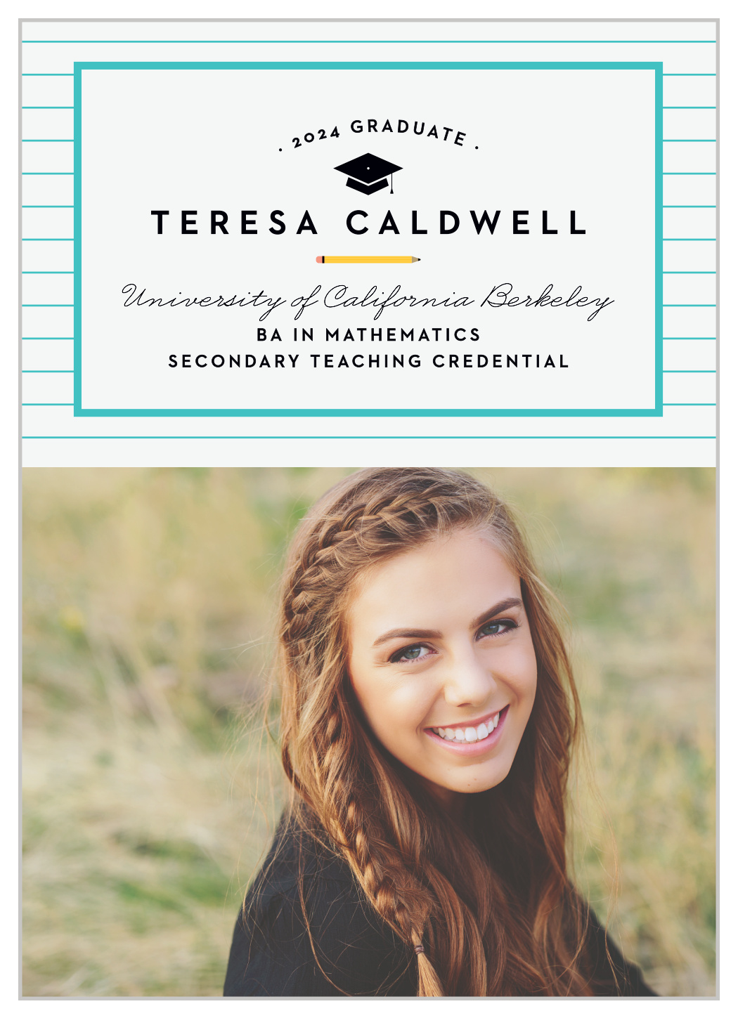 Teacher's Pencils Graduation Announcements