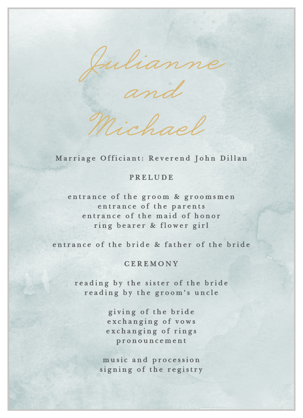 True Love Story Wedding Programs