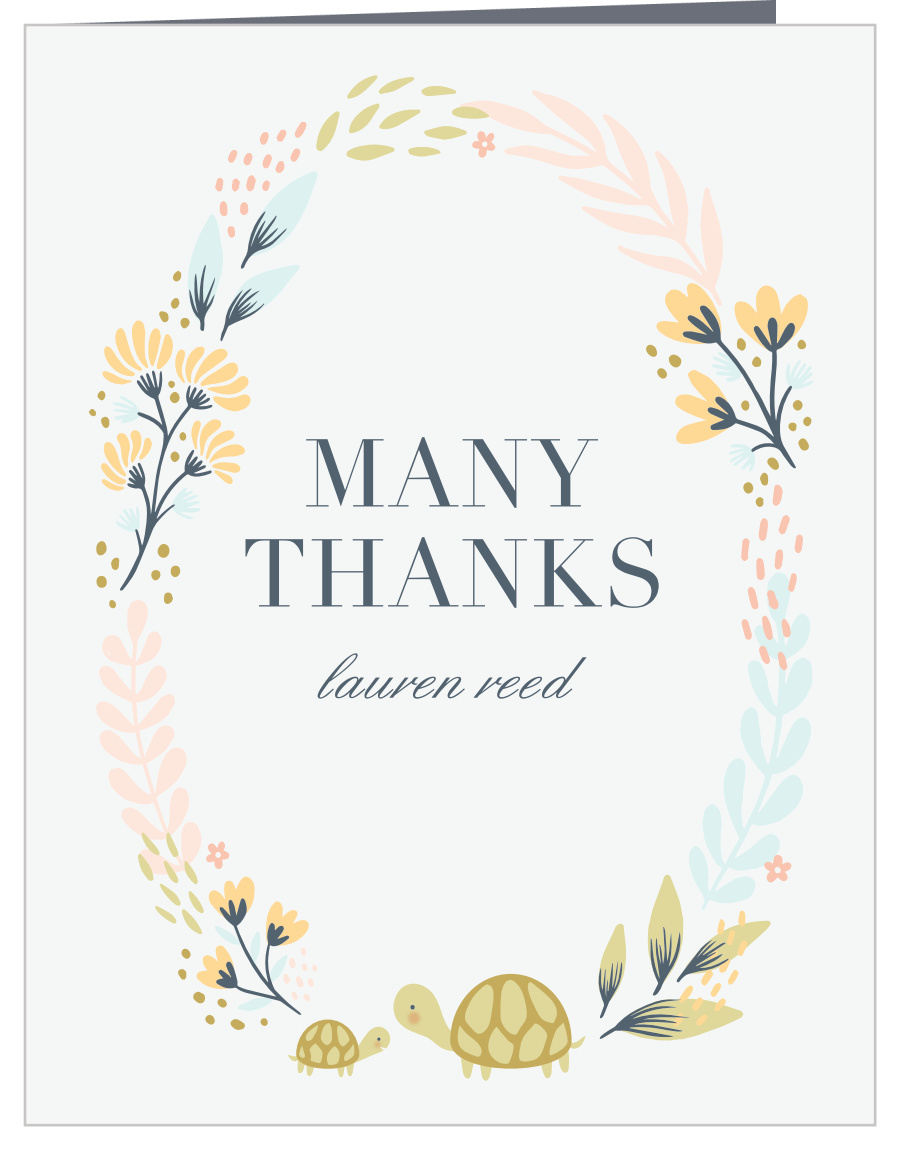 Teeny Turtles Baby Shower Thank You Cards