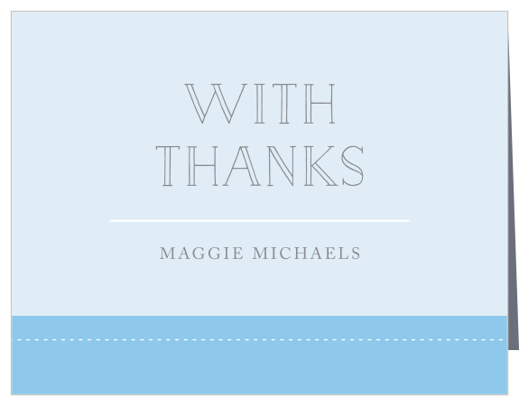 Denim Overalls Baby Shower Thank You Cards
