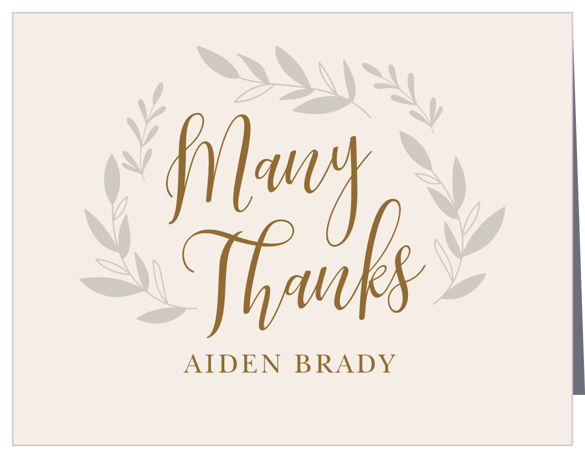 Fall Sprigs Retirement Thank You Cards