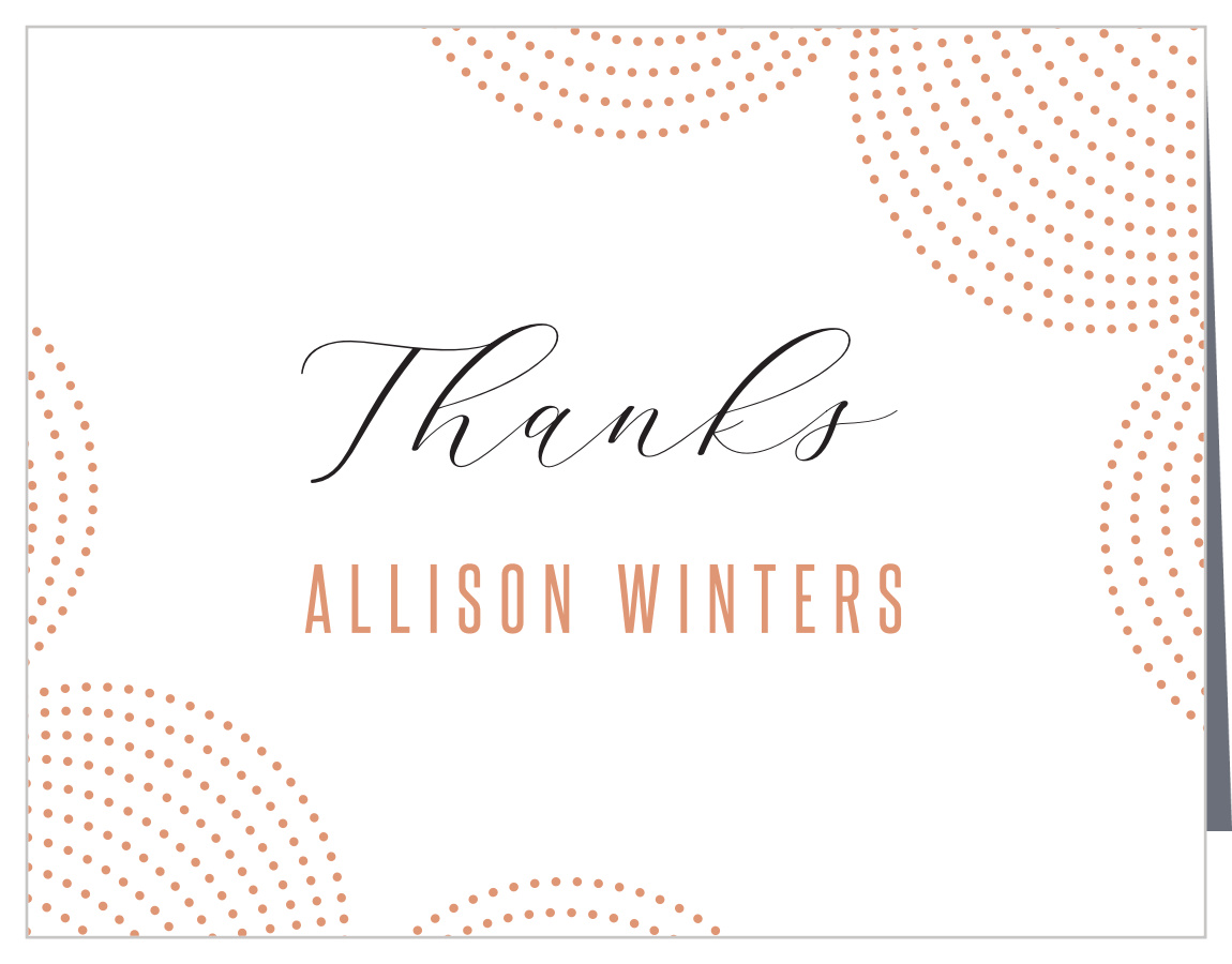 Chandelier Dots Retirement Thank You Cards