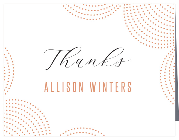 Chandelier Dots Retirement Thank You Cards