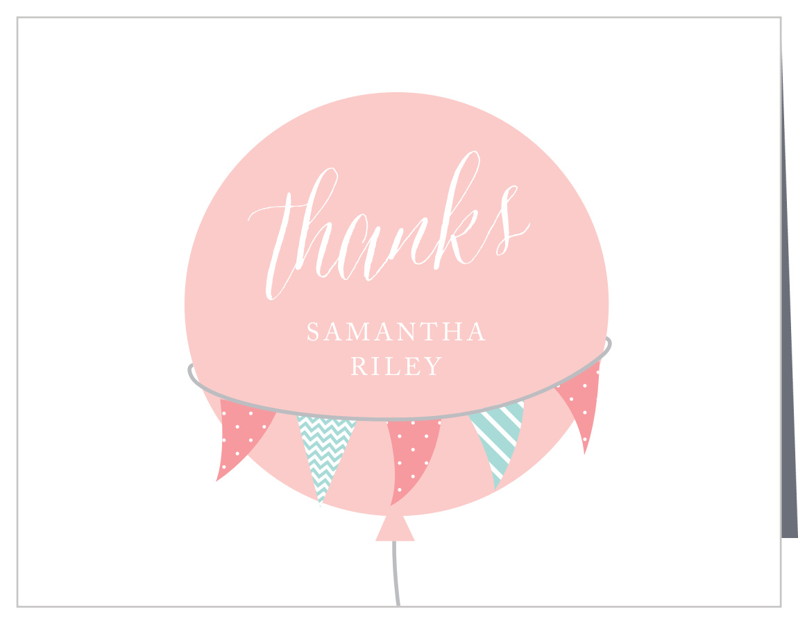 Balloon Parade Baby Shower Thank You Cards