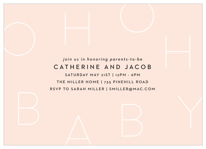 Celebrate the new life you're about to introduce with our Modern Baby Baby Shower Invitations.