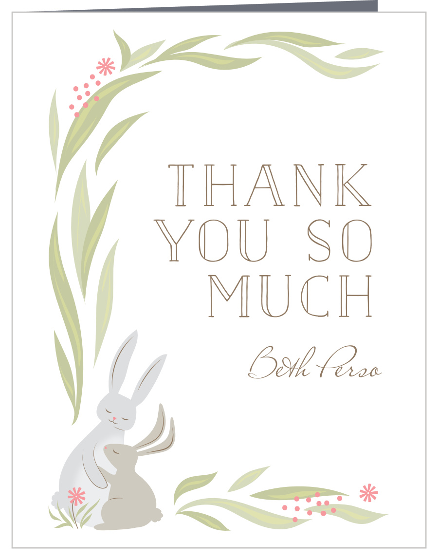 Bunny Shower Baby Shower Thank You Cards